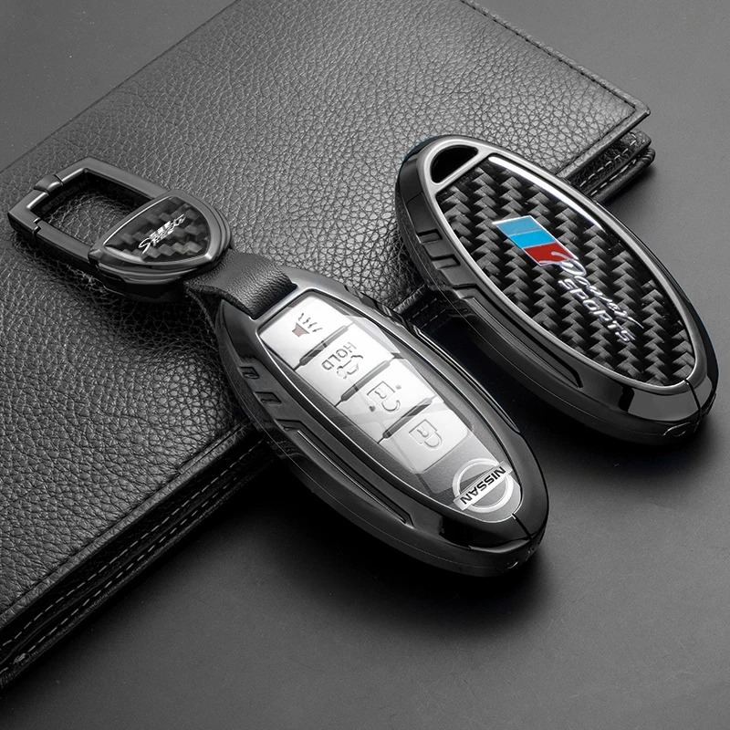 کاور ریموت فلزی فیبر کربن نیسان NISSAN مدل A