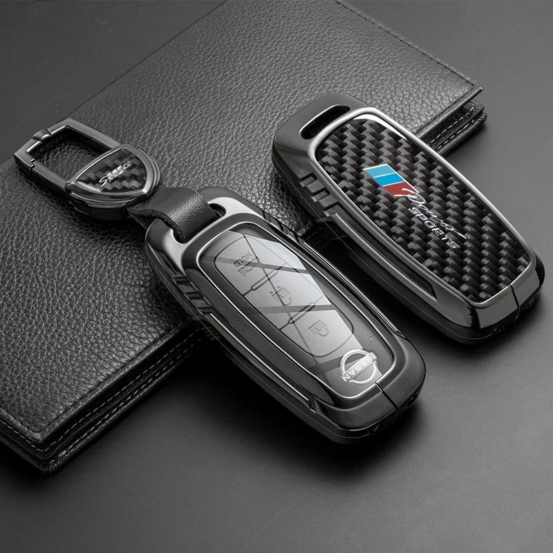 کاور ریموت فلزی فیبر کربن نیسان NISSAN