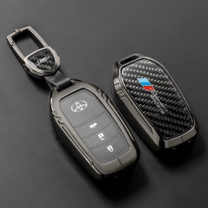 کاور ریموت فلزی فیبر کربن تویوتا TOYOTA مدل A