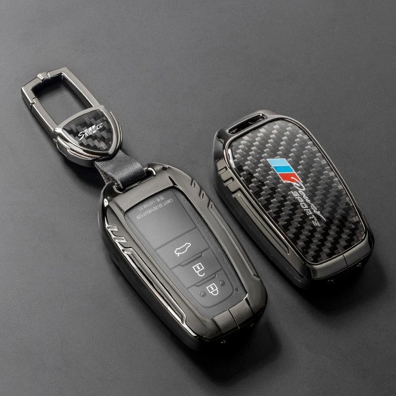 کاور ریموت فلزی فیبر کربن تویوتا TOYOTA مدل B