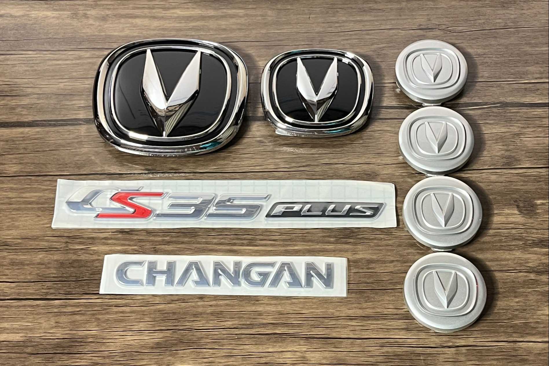 پک  لوگو / آرم + کاپ رینگ چانگان سی اس 35 پلاس اورجینال CHANGAN CS35 Plus